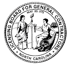 North Carolina General Contractors License seal